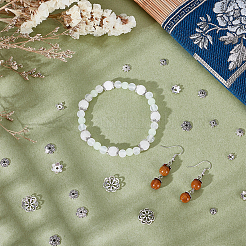 320 pièces 8 styles capuchons de perles en alliage de style tibétain&nbsp;FIND-UN0009-94