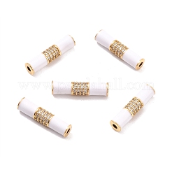 Perline ecologiche in tubo di ottone smaltato&nbsp;KK-K268-09