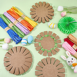 15 Stück Papierkarten mit Blumenstrickkorb&nbsp;DIY-WR0005-48