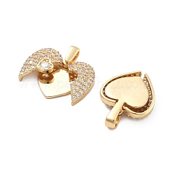 Латунные микропаве кубические цирконии разворачивающиеся подвески&nbsp;KK-B125-33G