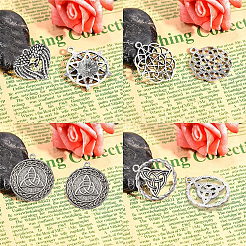 Pendente in lega stile tibetano&nbsp;TIBEP-SC0001-05AS