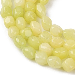 Натурального белого нефрита окрашенных нитей бисера&nbsp;G-B078-D22-01A