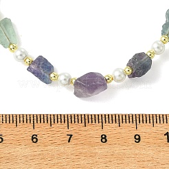 Collares de fluorita natural en bruto&nbsp;NJEW-JN06637