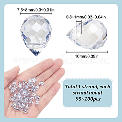 Trasparenti perle di vetro placca fili&nbsp;EGLA-SP0001-05C