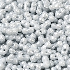 Непрозрачные цвета блестящие стеклянные бусины&nbsp;X1-SEED-B001-01A-09