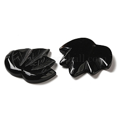 Geschnitzte Anhänger aus natürlichem schwarzen Onyx (gefärbt und erhitzt).&nbsp;G-K353-01I