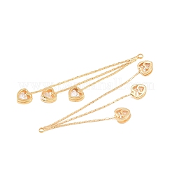 Латунные подвески с фианитами большие&nbsp;KK-L261-19B-G