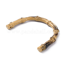 Asas de bolsa en forma de U de imitación de bambú de plástico&nbsp;FIND-WH0010-28B