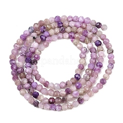 Естественно чароитовыми бисер пряди&nbsp;G-B175-D15-2mm