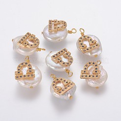Pendenti con perle d'acqua dolce coltivate naturali&nbsp;PEAR-F013-02G