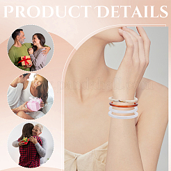 4шт 4 стиля акриловых браслетов для женщин&nbsp;BJEW-UN0001-78