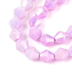 Антикоррозийные гальванические стеклянные бусины&nbsp;GLAA-T025-8mm-13I