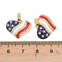 Латунные микро проложить кубического циркония подвески&nbsp;KK-C248-11A-G