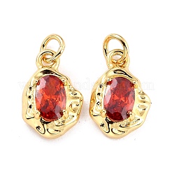 Pendentif en laiton avec zircone à micro-pavé&nbsp;X-ZIRC-P089-19G-F