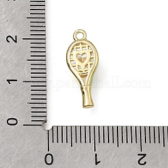 Pendentifs avec zircon cubiques à micro-pavés en laiton&nbsp;KK-K427-22G-01