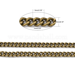 Kubanische Eisengliederketten&nbsp;CH-R013-5x4mm-AB-NF