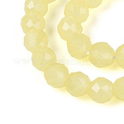 Chapelets de perles en verre imitation jade&nbsp;GLAA-T028-4mm-11H