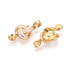 Colgantes de pasador con forma de copa de perla esmaltada de latón&nbsp;LS-KK-T079-09G