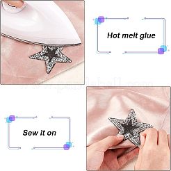 Нашивки со звездами и стразами&nbsp;DIY-FG0002-71