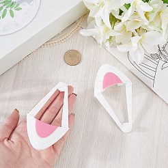 1 paire d'écouteurs décoratifs en silicone en forme d'oreilles de chat&nbsp;DIY-CP0013-62A