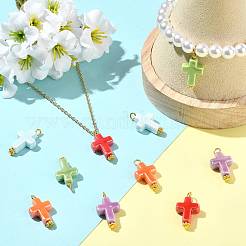 10 pendentif en porcelaine fait main 5 couleurs&nbsp;PALLOY-FS00085