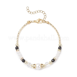 2 шт. браслеты из натурального радужного лунного камня&nbsp;BJEW-JB12558