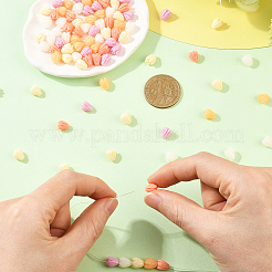 100 pieza de cuentas talladas de coral sintético teñidas en 5 colores&nbsp;CORA-SZ0001-02