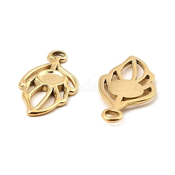 Cabochon pendenti in acciaio inossidabile 304&nbsp;STAS-A089-18G