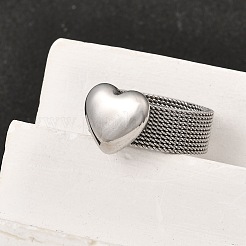 Fingerringe aus 304 Edelstahl für Damen&nbsp;RJEW-K258-11P