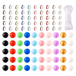 Набор для изготовления браслетов из силиконовых круглых бусин своими руками&nbsp;DIY-TA0009-97