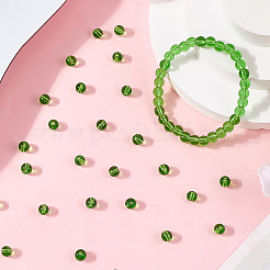 250шт стеклянные круглые бусины&nbsp;GLAA-SP0001-49C