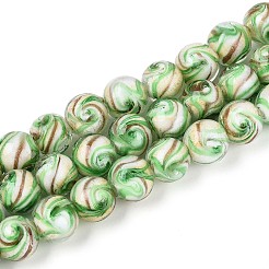 Бусины ручной работы бусины золотого песка&nbsp;LAMP-T024-11D