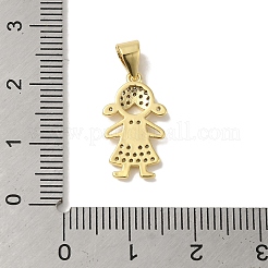 Gestell Messing micro ebnen Zirkonia Anhänger&nbsp;KK-P272-16B-G