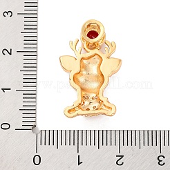 Pendentifs en laiton avec micro pavé de zircone cubique&nbsp;KK-C076-27G-06