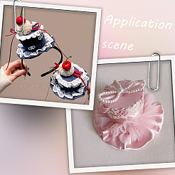 8 Stück 8 Farben Eva Stoff Pillbox Stewardess Fascinator Hut Basis für Millinery&nbsp;AJEW-GF0010-94