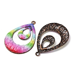 Pendentifs en fer imprimé aux couleurs de l'arc-en-ciel&nbsp;RN-CBA3547-03D