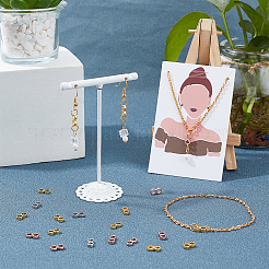 72 шт. 3-х стилевых латунных многорядных звеньев&nbsp;ZIRC-FH0001-04