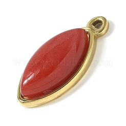 Anhänger aus natürlichem Karneol (gefärbt und erhitzt)&nbsp;STAS-L277-09G-02