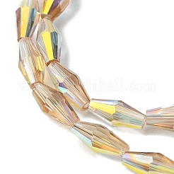 Transparentes cuentas de vidrio electroplate hebras&nbsp;GLAA-K064-05A-AB04