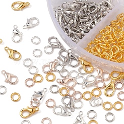 160 шт. 4 цветные застежки из цинкового сплава&nbsp;DIY-YW0005-54