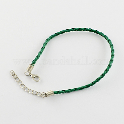 Moda intrecciato imitazione making cinturino in pelle&nbsp;BJEW-S076-012