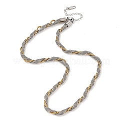 Ожерелья из цепочек из нержавеющей стали 304 толщиной 4 мм&nbsp;NJEW-Z095-01GP-02