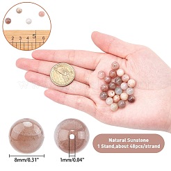 Sunstone naturale fili di perline&nbsp;G-AR0001-76