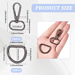 10 шт. поворотные застежки из цинкового сплава&nbsp;DIY-SP0004-19B