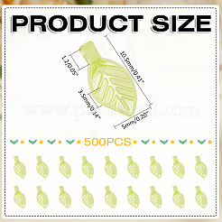 500шт прозрачные акриловые подвески&nbsp;TACR-ME0001-02B