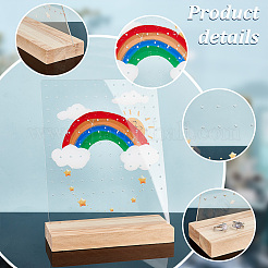 Прозрачные акриловые стойки для серег&nbsp;EDIS-WH0035-13