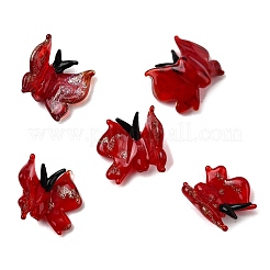 Прозрачные бусины лэмпворк&nbsp;LAMP-F037-01A