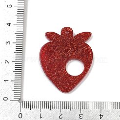 Подвески из акрила в виде клубники&nbsp;OACR-R090-01