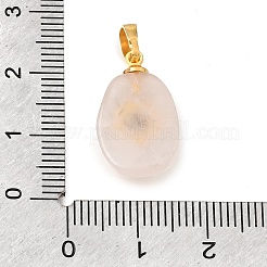 Natürlichen Rosenquarz Anhänger&nbsp;G-T151-03F