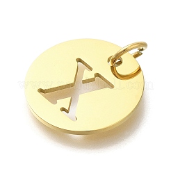 Placcatura ionica (ip) ciondoli in acciaio inossidabile 304&nbsp;STAS-M074-01G-X